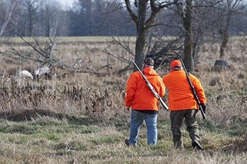 Two Hunters Wearing Blaze Orange