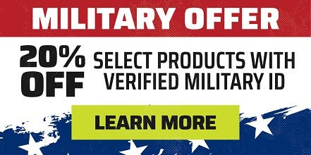 Military Offer: 20% off select products with verified military ID